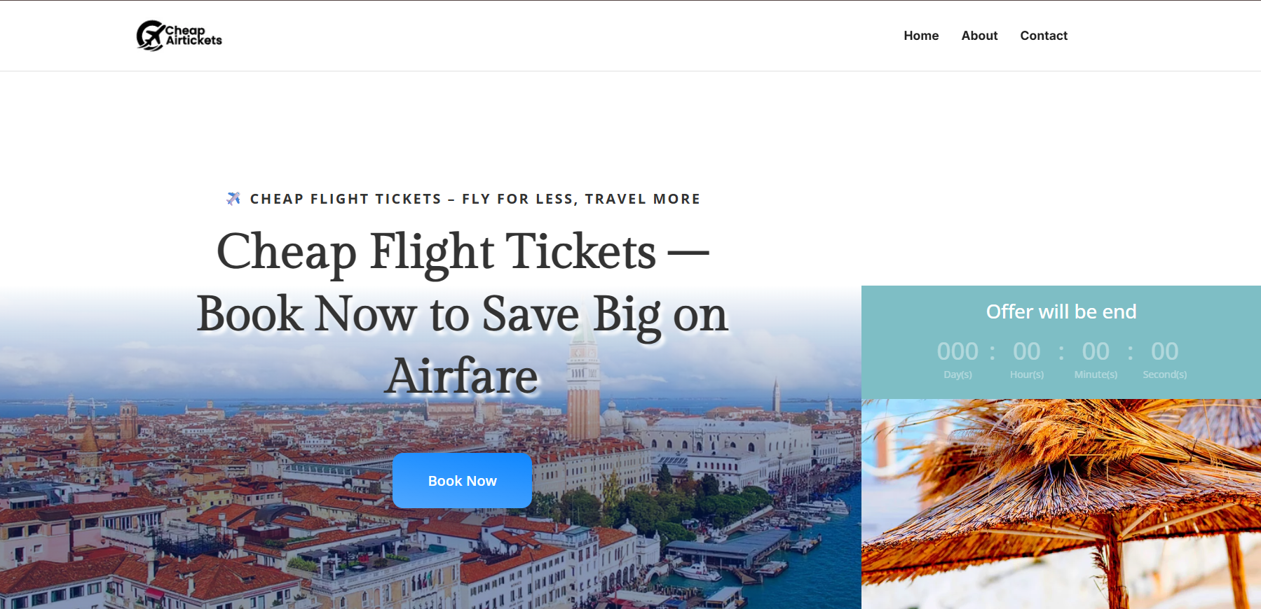 Cheap Air Tickets — Landing