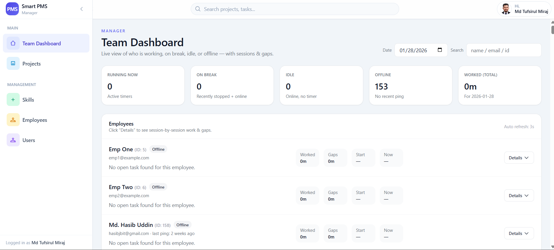 PMS — AI Project Management